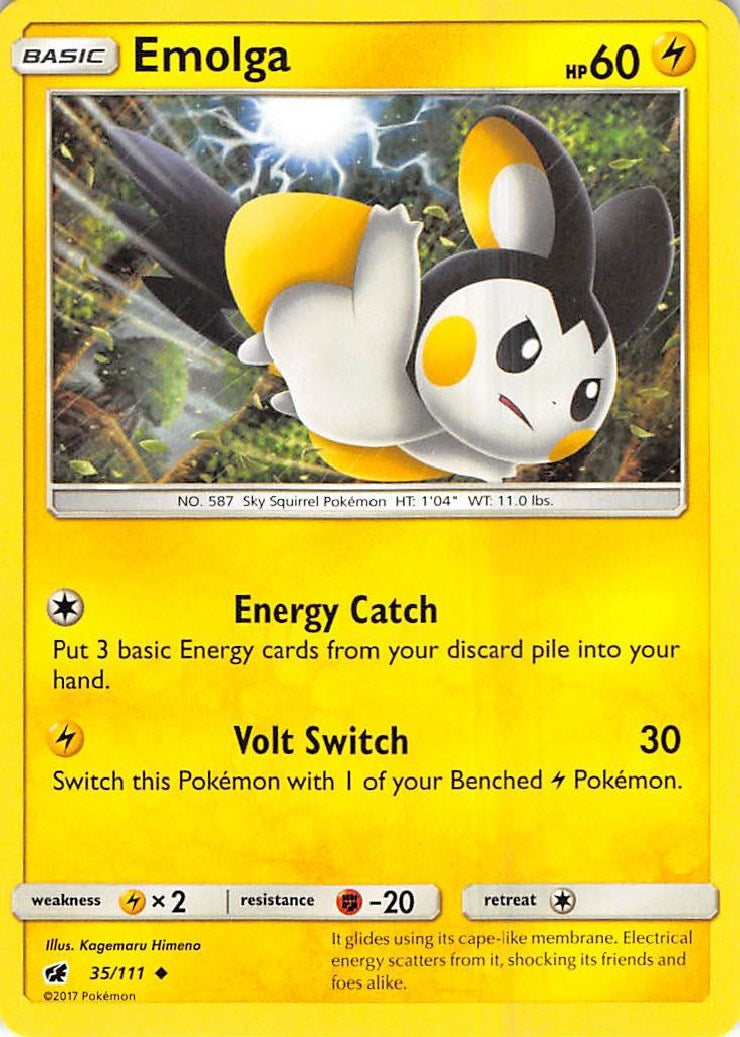 Image for Emolga (SM - Crimson Invasion) (35/111) - Pokemon