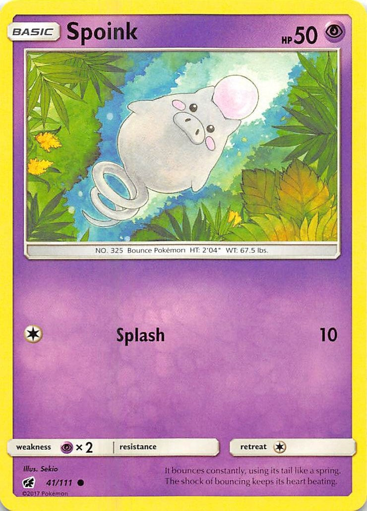 Image for Spoink (SM - Crimson Invasion) (41/111) - Pokemon