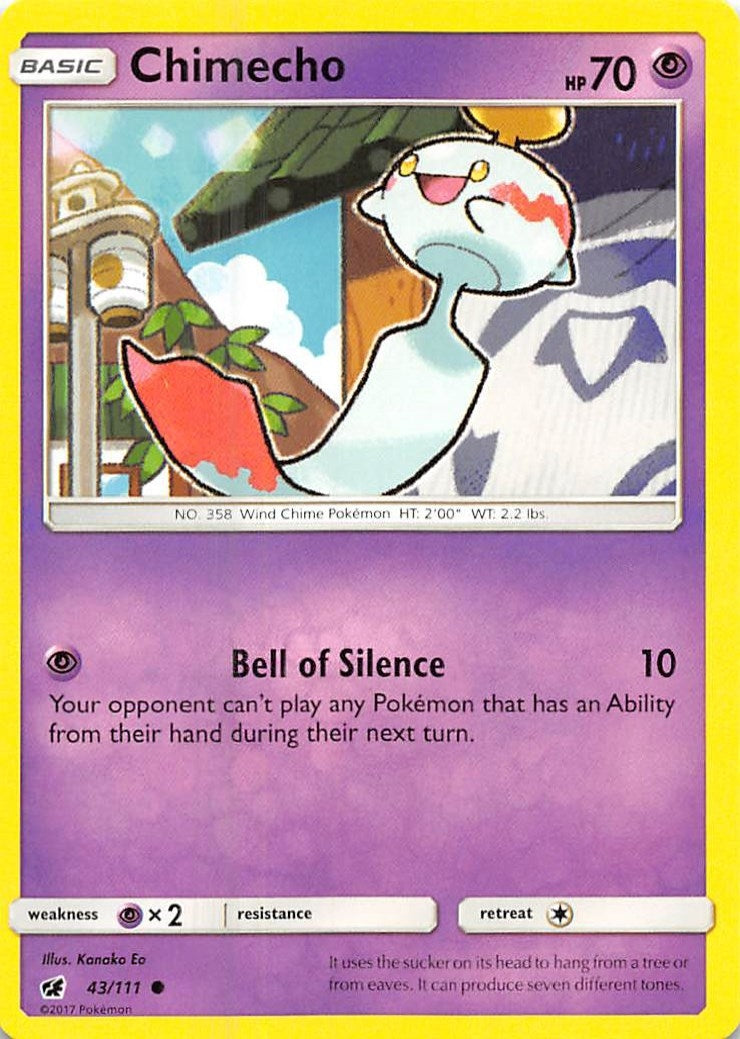 Image for Chimecho (SM - Crimson Invasion) (43/111) - Pokemon