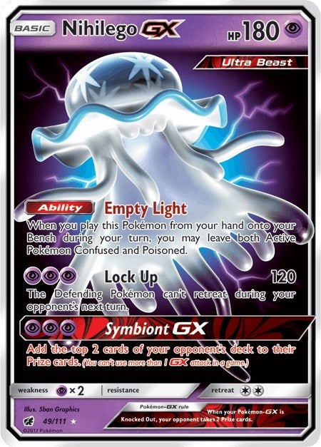 Image for Nihilego GX (SM - Crimson Invasion) (49/111) - Pokemon