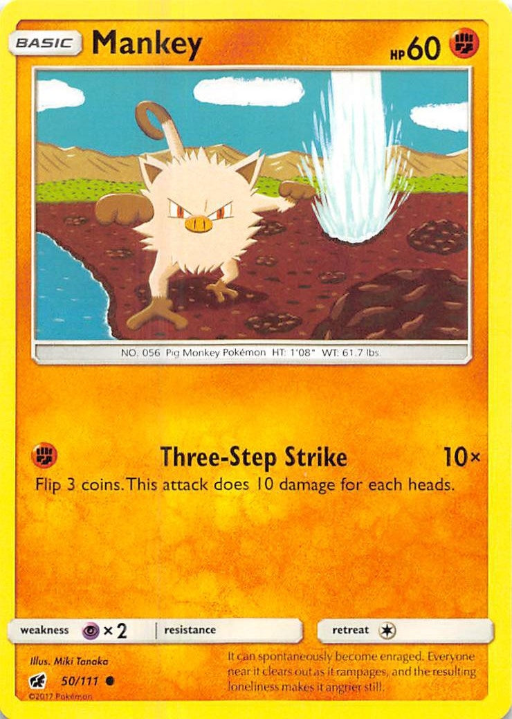 Image for Mankey (SM - Crimson Invasion) (50/111) - Pokemon
