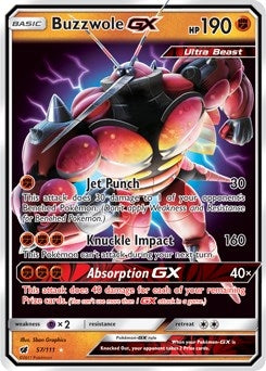 Image for Buzzwole GX (SM - Crimson Invasion) (57/111) - Pokemon