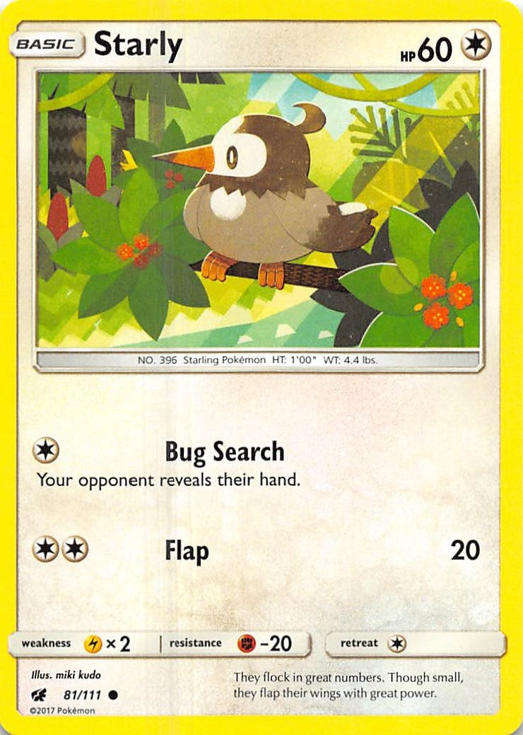 Image for Starly (SM - Crimson Invasion) (81/111) - Pokemon