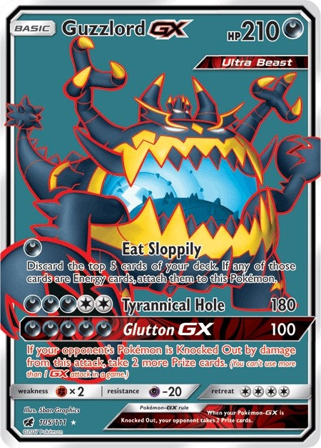 Image for Guzzlord GX (Full Art) (SM - Crimson Invasion) (105/111) - Pokemon