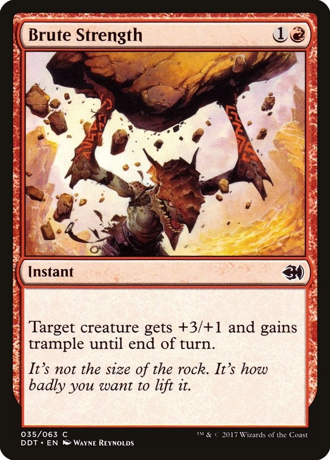 Image for Brute Strength (Duel Decks: Merfolk vs. Goblins) (35) - Magic: The Gathering