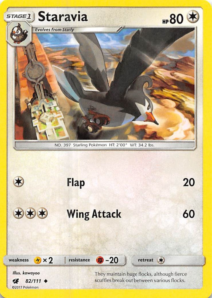 Image for Staravia (SM - Crimson Invasion) (82/111) - Pokemon