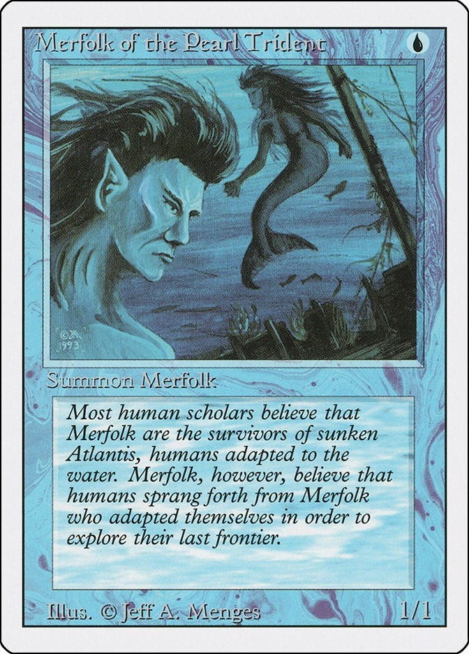 Image for Merfolk of the Pearl Trident (Revised Edition) - Magic: The Gathering