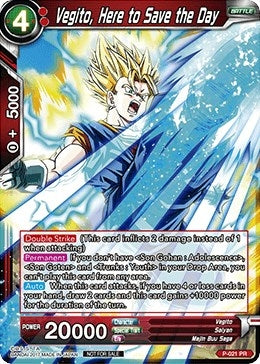 Image for Vegito, Here to Save the Day (Promotion Cards) (P-021) - Dragon Ball Super: Masters