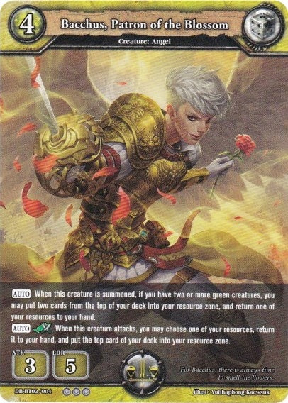 Image for Bacchus, Patron of the Blossom (Oath of Blood) (DB-BT02/004) - Dragoborne