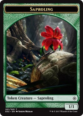 Image for Saproling // Treasure (010) Double-Sided Token (Explorers of Ixalan) (1 // 10) - Magic: The Gathering