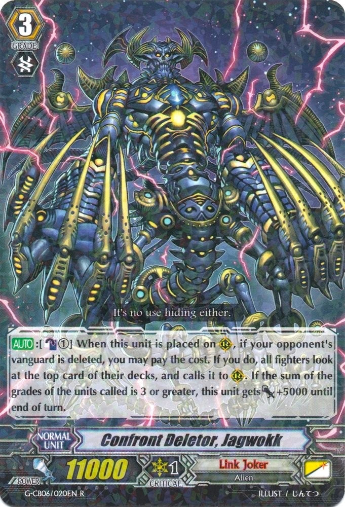 Image for Confront Deletor, Jagwokk (G-CB06: Rondeau of Chaos and Salvation) (G-CB06/020EN) - Cardfight Vanguard