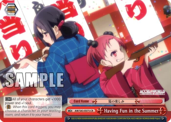 Image for Having Fun in the Summer (Accel World -Infinite Burst-) (AW/S43-E075 CR) - Weiss Schwarz