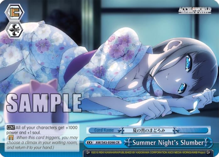 Image for Summer Night's Slumber (Accel World -Infinite Burst-) (AW/S43-E098 CR) - Weiss Schwarz