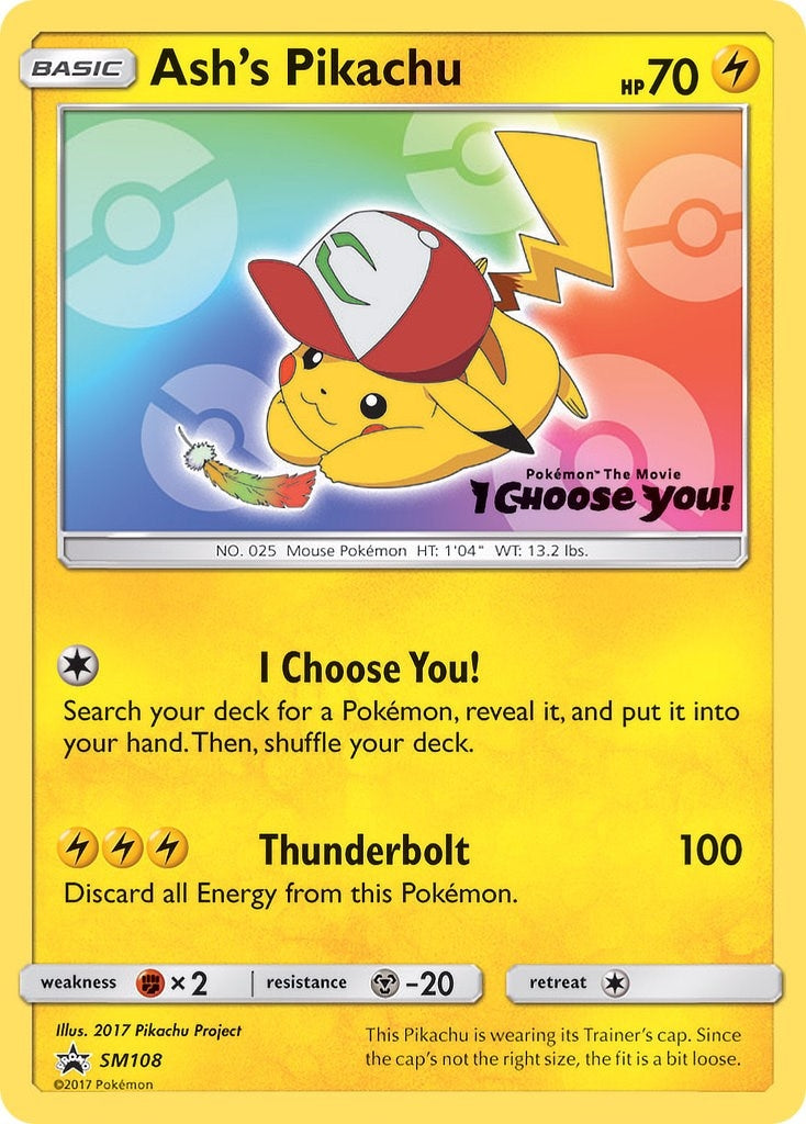 Image for Ash's Pikachu - SM108 (SM Promos) (SM108) - Pokemon