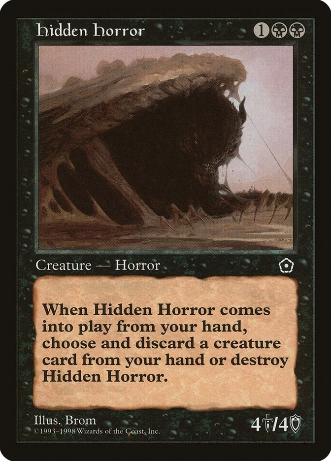 Image for Hidden Horror (Portal Second Age) - Magic: The Gathering