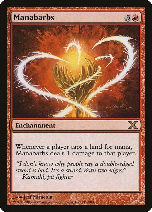 Image for Manabarbs (10th Edition) (218) - Magic: The Gathering