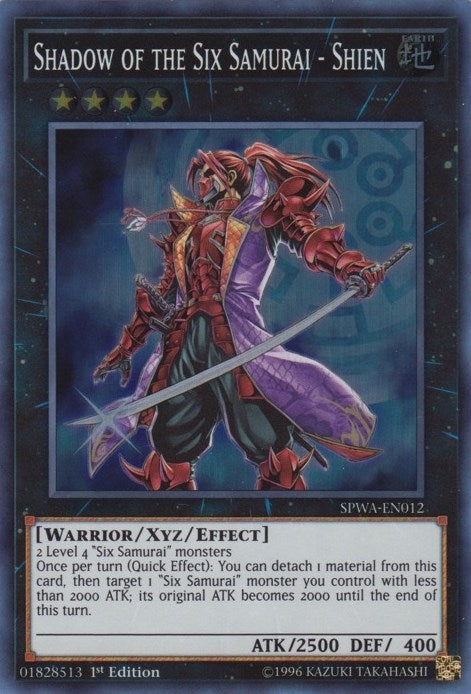 Image for Shadow of the Six Samurai - Shien (Spirit Warriors) (SPWA-EN012) - YuGiOh