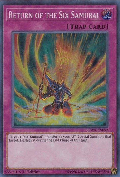 Image for Return of the Six Samurai (Spirit Warriors) (SPWA-EN052) - YuGiOh