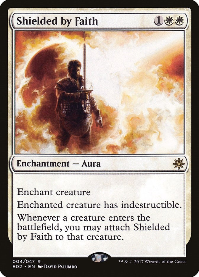 Image for Shielded by Faith (Explorers of Ixalan) (4) - Magic: The Gathering