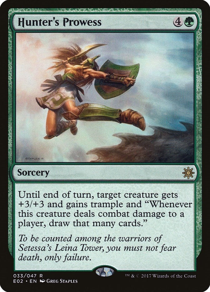 Image for Hunter's Prowess (Explorers of Ixalan) (33) - Magic: The Gathering