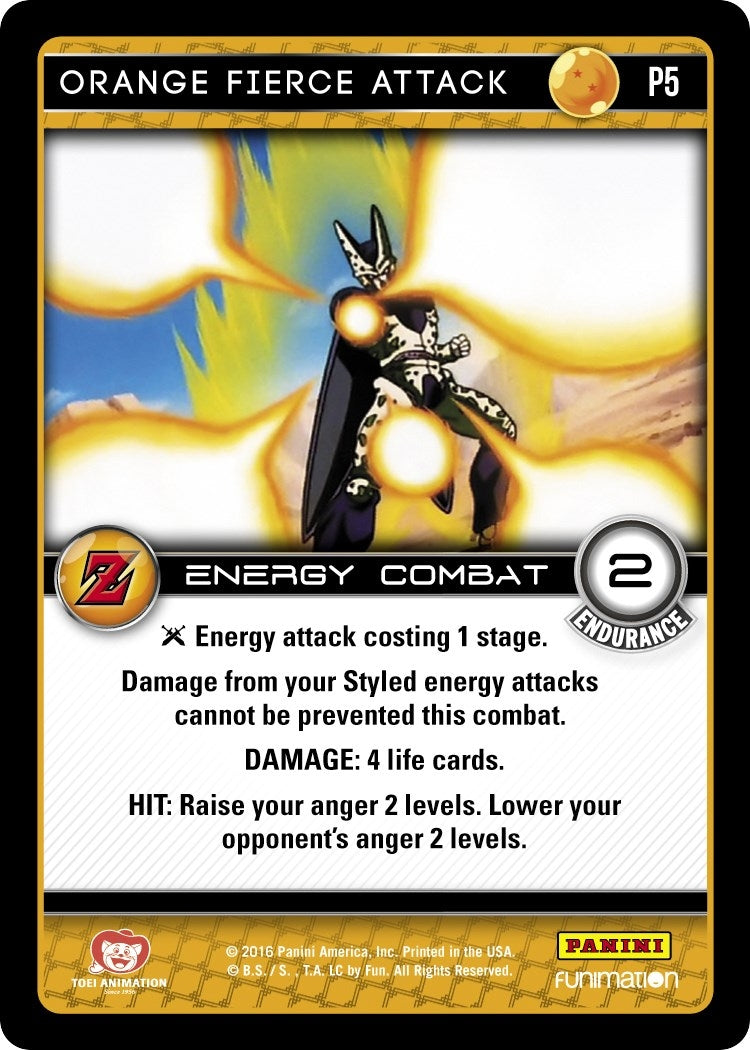 Image for Orange Fierce Attack (Awakening) (Panini Promo Cards) (P5) - Dragon Ball Z TCG