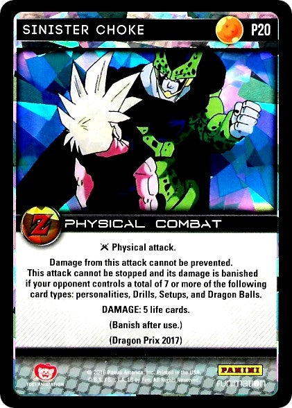 Image for Sinister Choke (Awakening) (Panini Promo Cards) (P20) - Dragon Ball Z TCG
