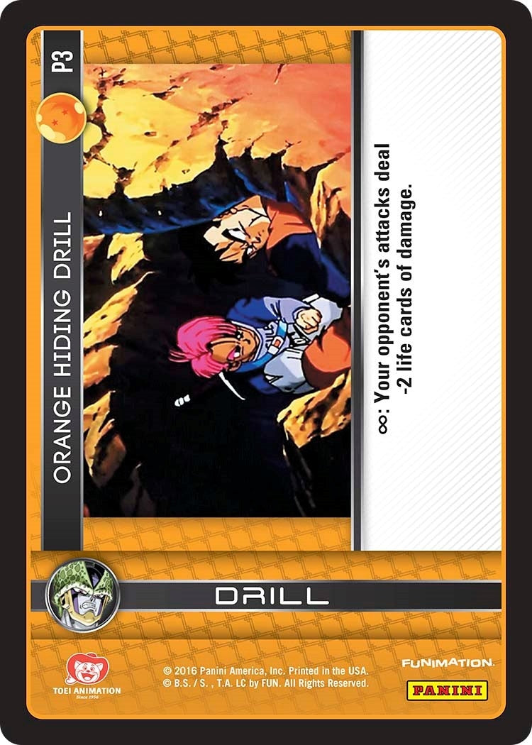 Image for Orange Hiding Drill (Perfection) (Panini Promo Cards) (P3) - Dragon Ball Z TCG