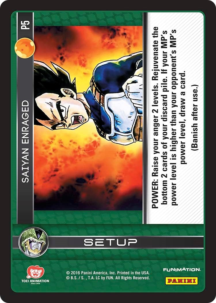 Image for Saiyan Enraged (Perfection) (Panini Promo Cards) (P5) - Dragon Ball Z TCG