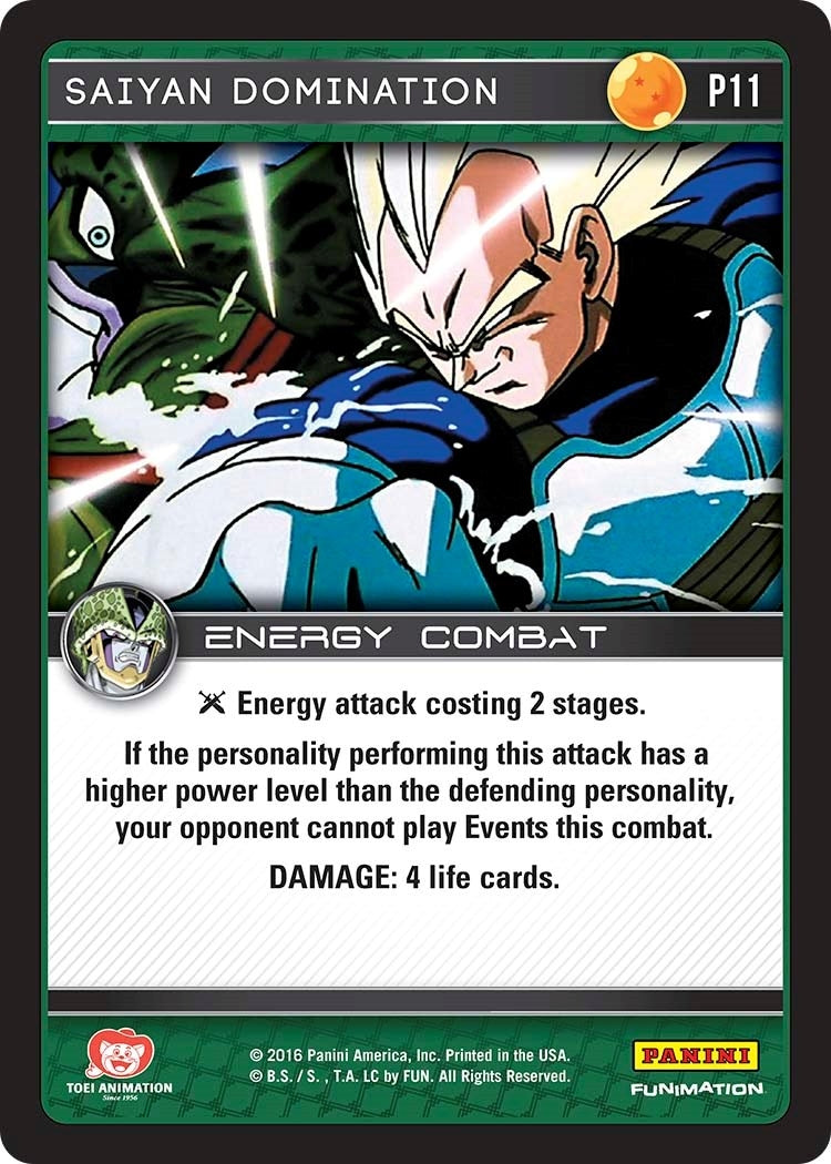 Image for Saiyan Domination (Perfection) (Panini Promo Cards) (P11) - Dragon Ball Z TCG