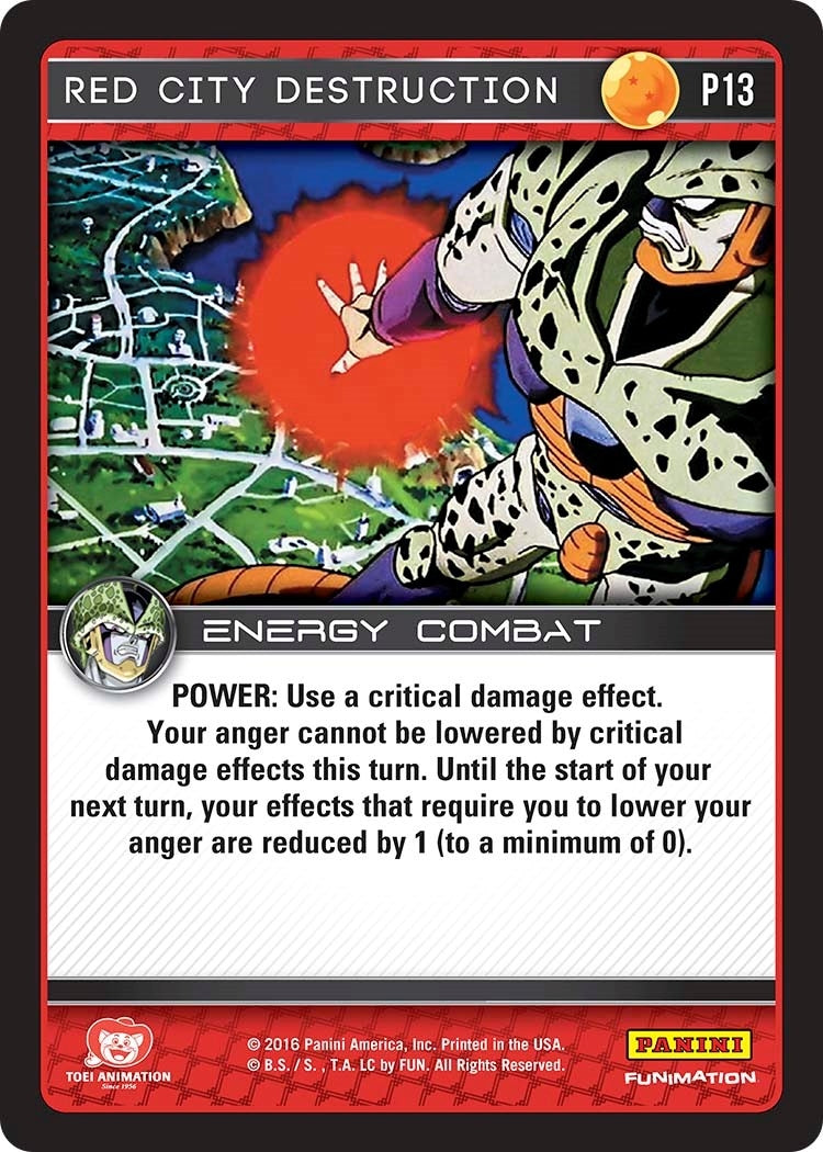 Image for Red City Destruction (Perfection) (Panini Promo Cards) (P13) - Dragon Ball Z TCG