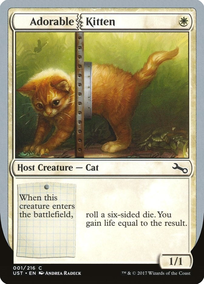 Image for Adorable Kitten (Unstable) (1) - Magic: The Gathering