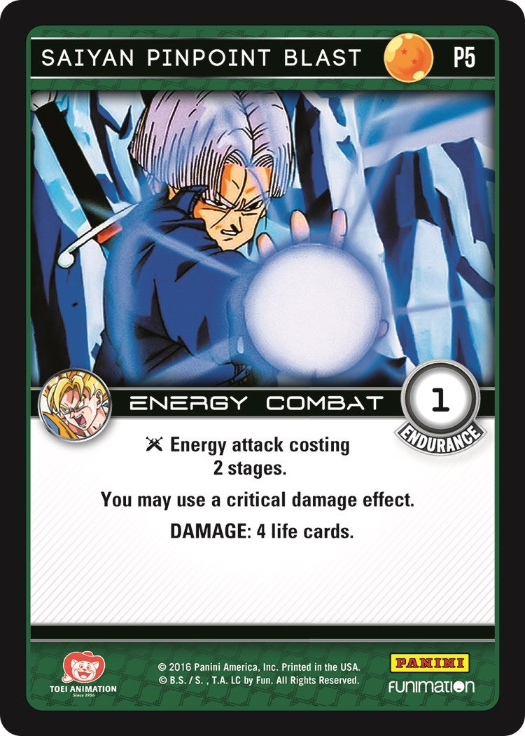 Image for Saiyan Pinpoint Blast (Vengeance) (Panini Promo Cards) (P5) - Dragon Ball Z TCG