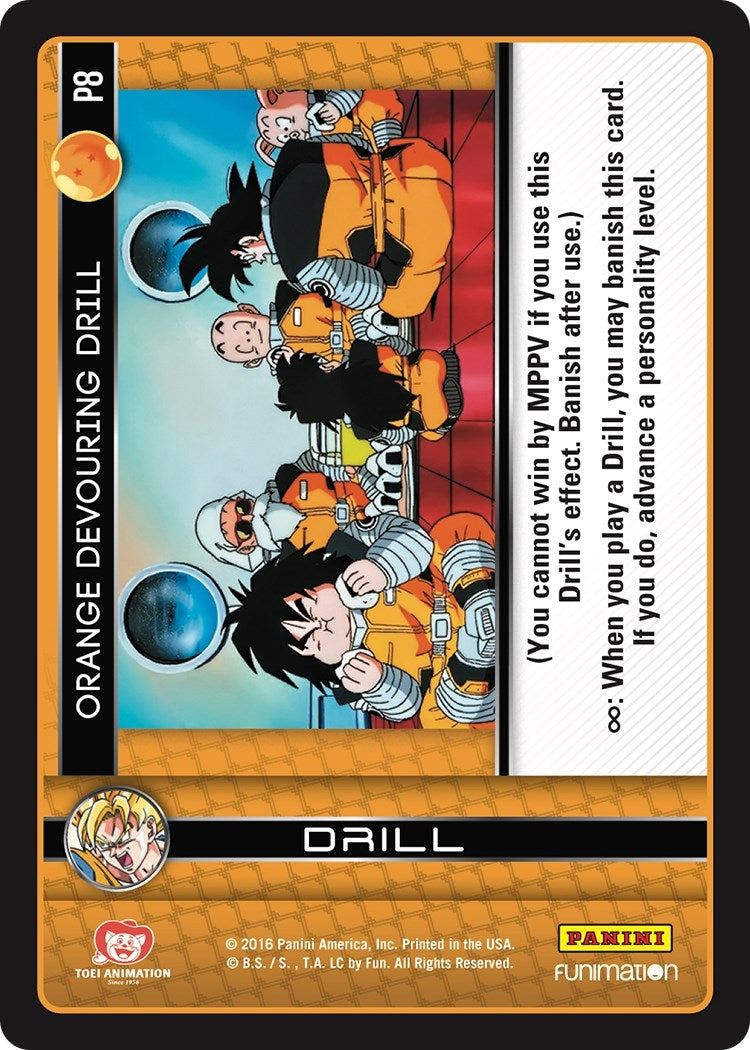 Image for Orange Devouring Drill (Vengeance) (Panini Promo Cards) (P8) - Dragon Ball Z TCG