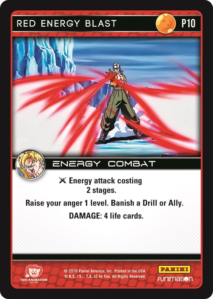 Image for Red Energy Blast (Vengeance) (Panini Promo Cards) (P10) - Dragon Ball Z TCG