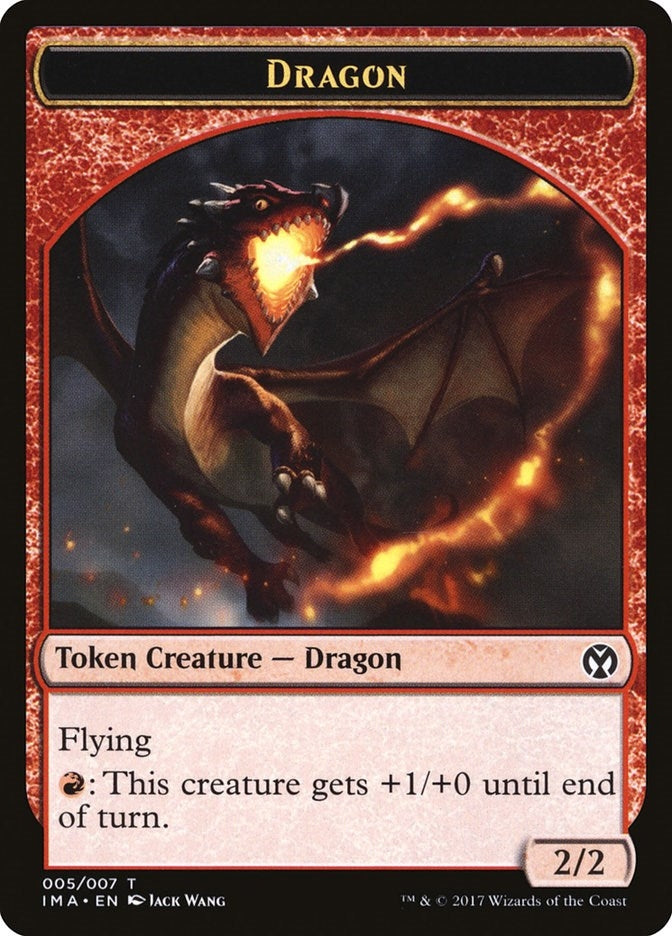 Image for Dragon Token (005) (Iconic Masters) (5) - Magic: The Gathering