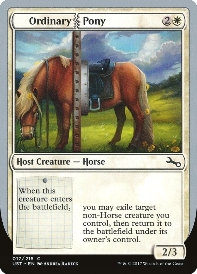 Image for Ordinary Pony (Unstable) (17) - Magic: The Gathering