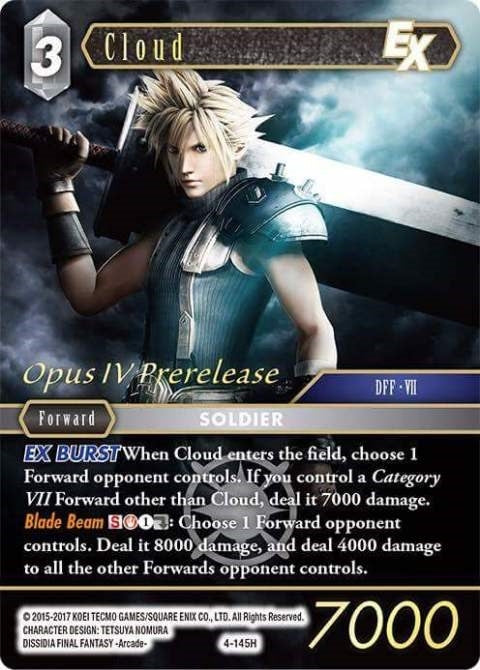 Image for Cloud EX (Prerelease Promo) (FF: Promo Cards) (PR-019/4-145H) - Final Fantasy TCG