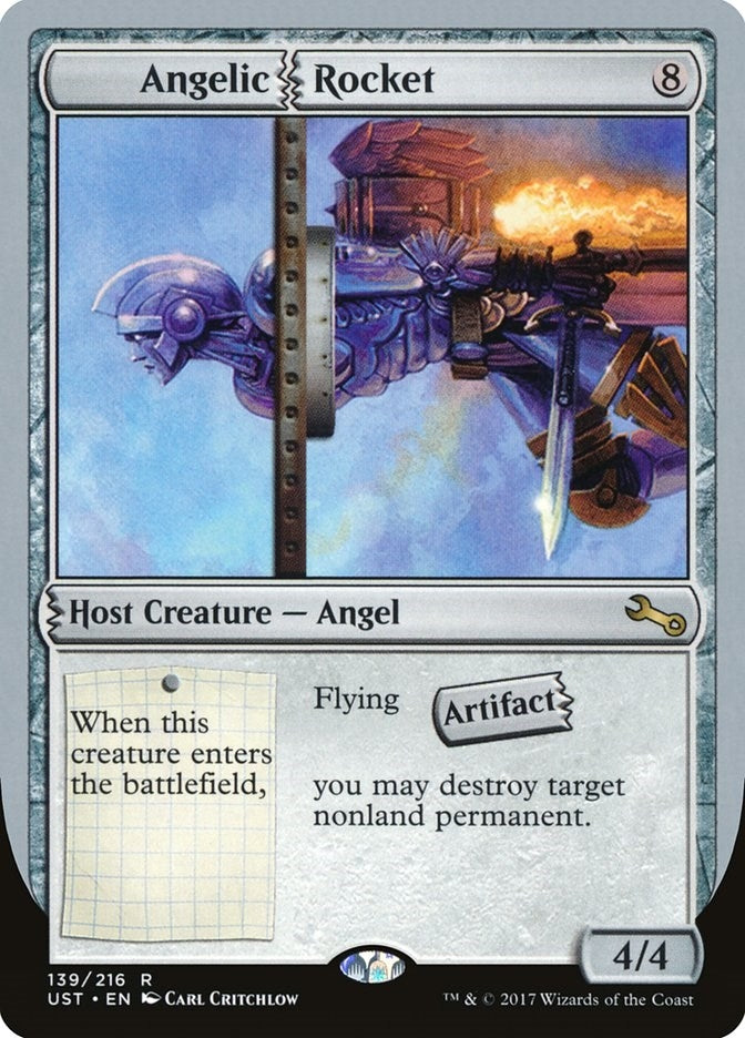 Image for Angelic Rocket (Unstable) (139) - Magic: The Gathering