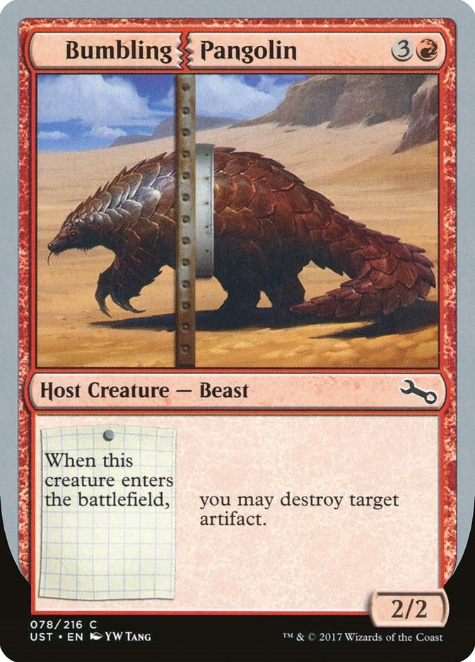 Image for Bumbling Pangolin (Unstable) (78) - Magic: The Gathering