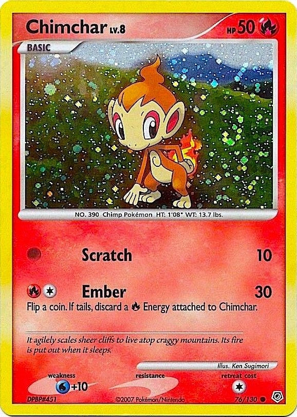 Image for Chimchar - 76/130 (Cosmos Holo) (Miscellaneous Cards & Products) (076/130) - Pokemon