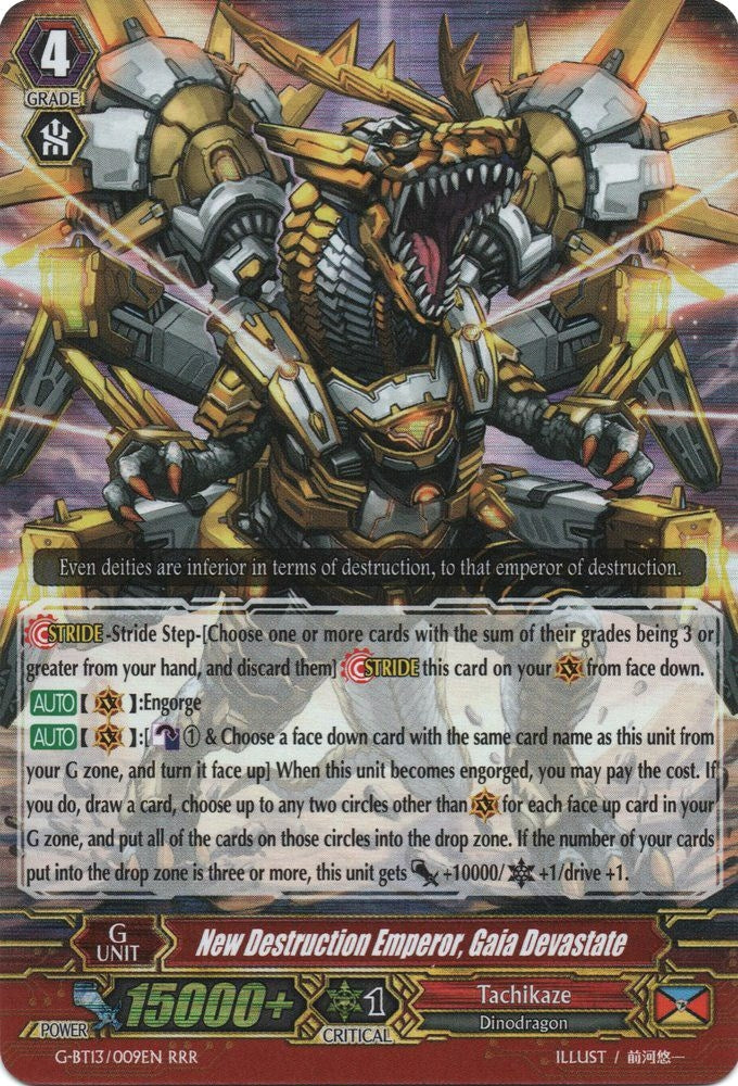 Image for New Destruction Emperor, Gaia Devastate (G-BT13: Ultimate Stride) (G-BT13/009EN) - Cardfight Vanguard