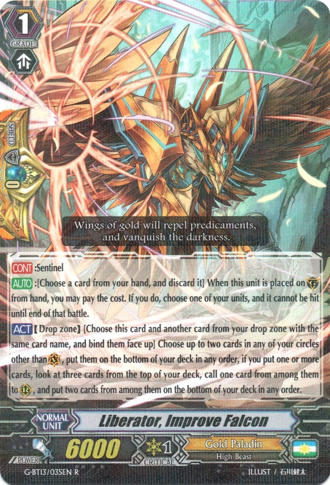 Image for Liberator, Improve Falcon (G-BT13: Ultimate Stride) (G-BT13/035EN) - Cardfight Vanguard