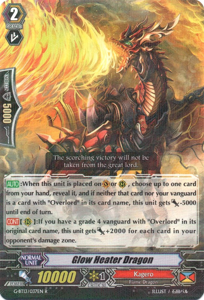 Image for Glow Heater Dragon (G-BT13: Ultimate Stride) (G-BT13/037EN) - Cardfight Vanguard