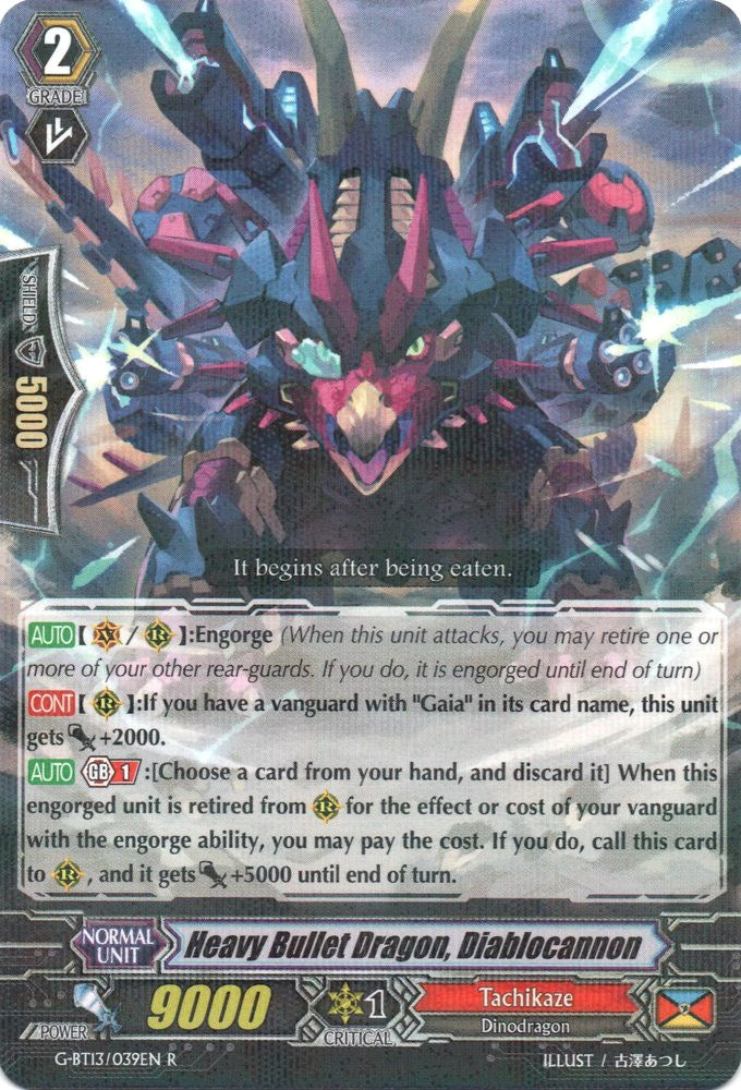 Image for Heavy Bullet Dragon, Diablocannon (G-BT13: Ultimate Stride) (G-BT13/039EN) - Cardfight Vanguard