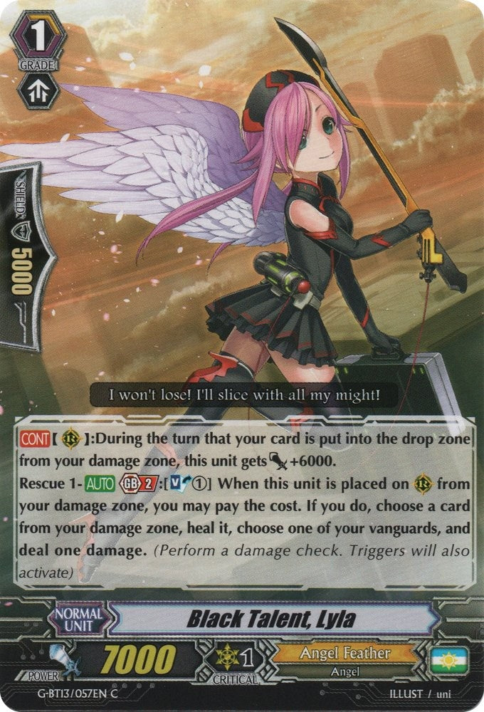 Image for Black Talent, Lyla (G-BT13: Ultimate Stride) (G-BT13/057EN) - Cardfight Vanguard