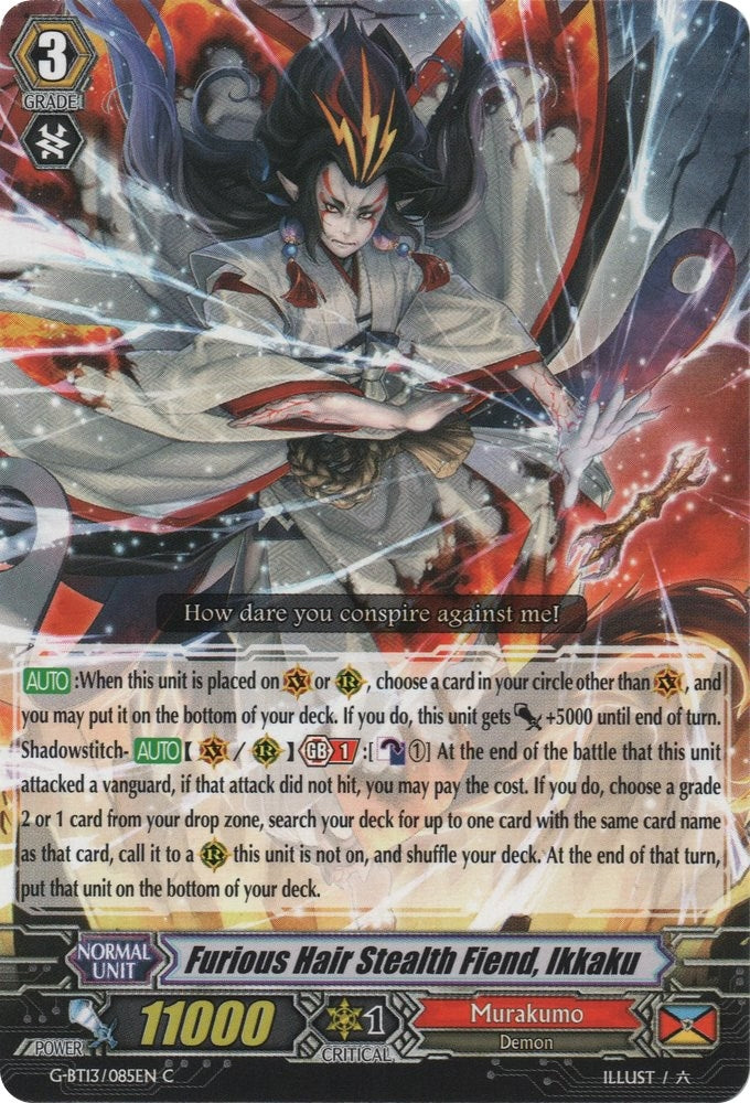 Image for Furious Hair Stealth Fiend, Ikkaku (G-BT13: Ultimate Stride) (G-BT13/085EN) - Cardfight Vanguard
