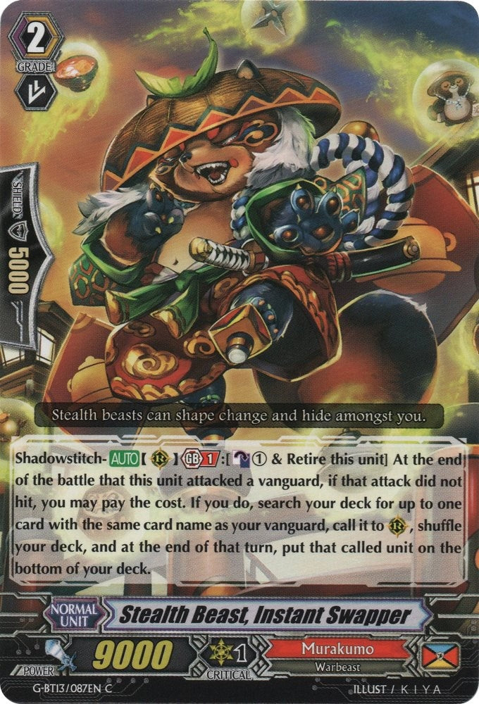 Image for Stealth Beast, Instant Swapper (G-BT13: Ultimate Stride) (G-BT13/087EN) - Cardfight Vanguard