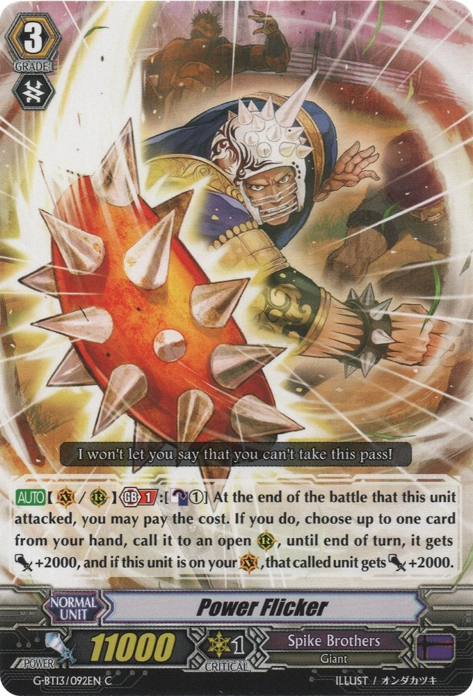 Image for Power Flicker (G-BT13: Ultimate Stride) (G-BT13/092EN) - Cardfight Vanguard