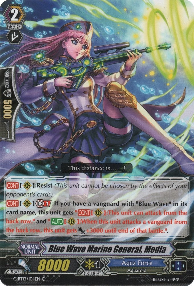 Image for Blue Wave Marine General, Medla (G-BT13: Ultimate Stride) (G-BT13/104EN) - Cardfight Vanguard