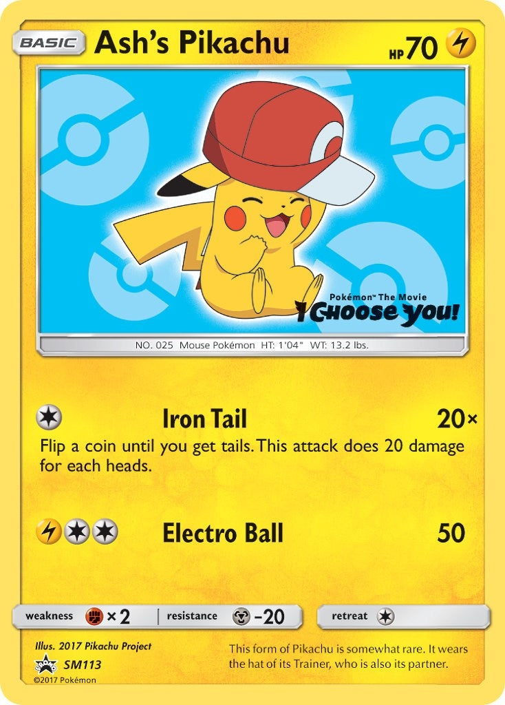 Image for Ash's Pikachu - SM113 (SM Promos) (SM113) - Pokemon